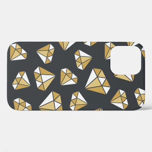 Edelsteen thema naadloos patroon. Case-Mate iPhone case (Achterkant (horizontaal))