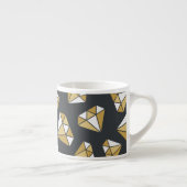 Edelsteen thema  naadloos patroon. espresso kop (Rechts)