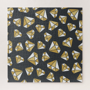 Edelsteen thema naadloos patroon. legpuzzel
