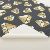 Edelsteen thema  naadloos patroon. sherpa deken (3/4)