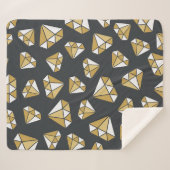 Edelsteen thema  naadloos patroon. sherpa deken (Voorkant (horizontaal))