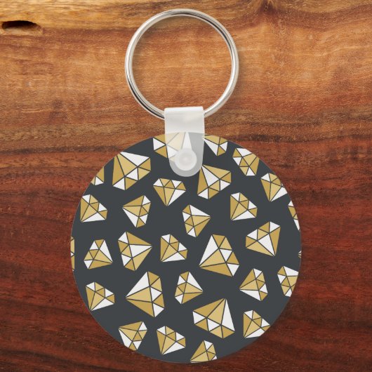 Edelsteen thema  naadloos patroon. sleutelhanger (Achterkant)