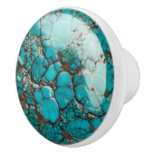 edelsteen turquoise patroon keramische knop (Rechts)