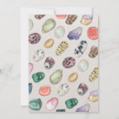 Edelsteen Verjaardagsfeest Rotsen Edelstenen Krist Kaart (Achterkant)