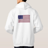 Edelsteen Vlag van de VS – Saffier, Ruby & Diamond Hoodie (Achterkant)