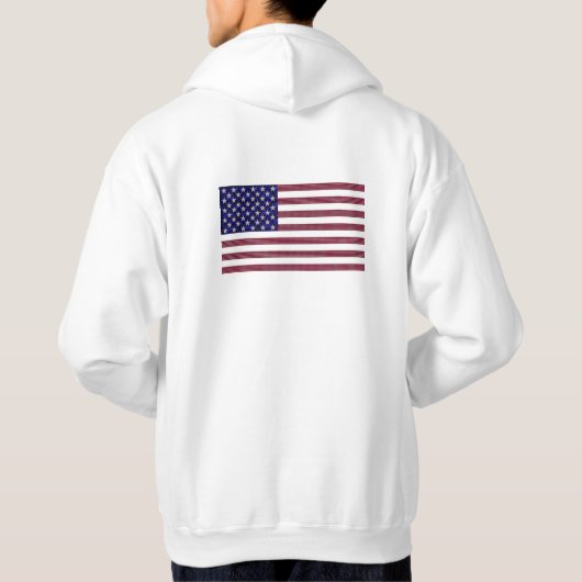 Edelsteen Vlag van de VS – Saffier, Ruby & Diamond Hoodie (Achterkant)