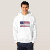 Edelsteen Vlag van de VS – Saffier, Ruby & Diamond Hoodie (Voorkant volledig)