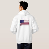 Edelsteen Vlag van de VS – Saffier, Ruby & Diamond Hoodie (Achterkant volledig)