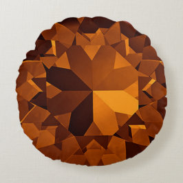 Edelsteenontwerp Rond Kussen