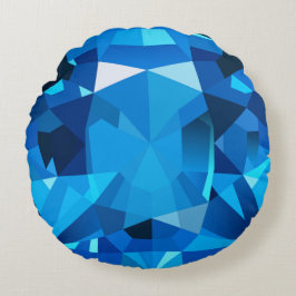 Edelsteenontwerp Rond Kussen