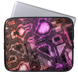 Edelstenen circuits - Astro Flare: Laptop Sleeve