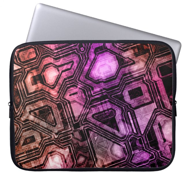 Edelstenen circuits - Astro Flare: Laptop Sleeve (Voorkant)
