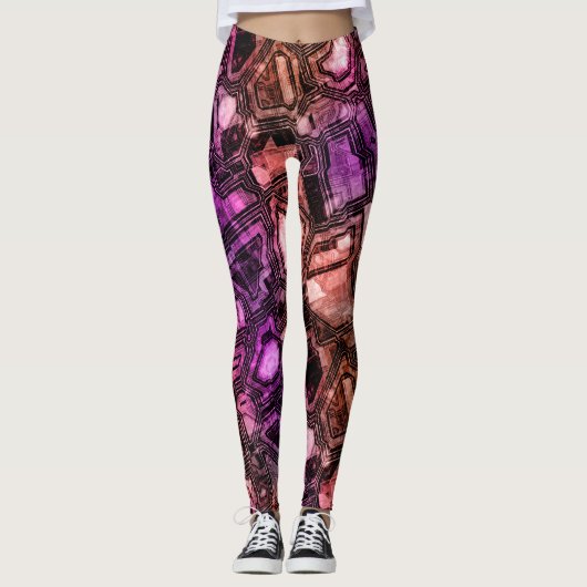 Edelstenen circuits - Astro Flare: Leggings (Voorkant)