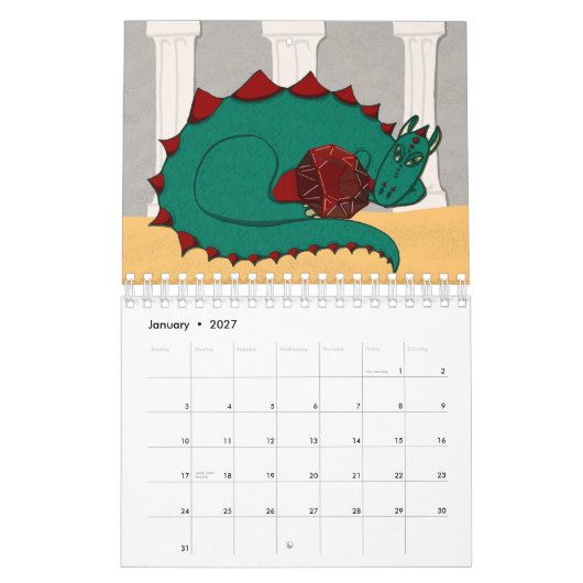 Edelstenen & Draken Kalender (Jan 2027)