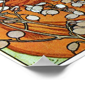 Edelstenen en bloemen, Alphonse Mucha Poster (Hoek)