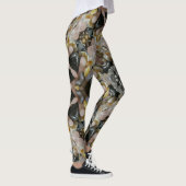 Edelstenen en kristallen Mandala Fractal Leggings (Rechts)