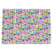 Edelstenen en parelmoer groot cadeauzakje (Voorkant)