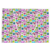 Edelstenen en parelmoer groot cadeauzakje (Achterkant)