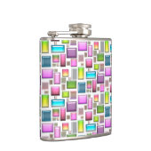 Edelstenen en parelmoer heupfles (Rechts)