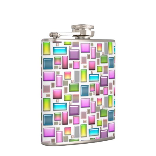 Edelstenen en parelmoer heupfles (Rechts)