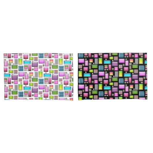 Edelstenen en parelmoer kussensloop (Voorkant-Set)