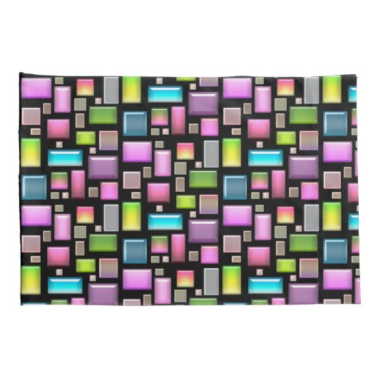 Edelstenen en parelmoer kussensloop (Achterkant-Rechts)