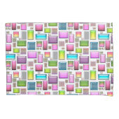 Edelstenen en parelmoer kussensloop (Voorkant-Links)