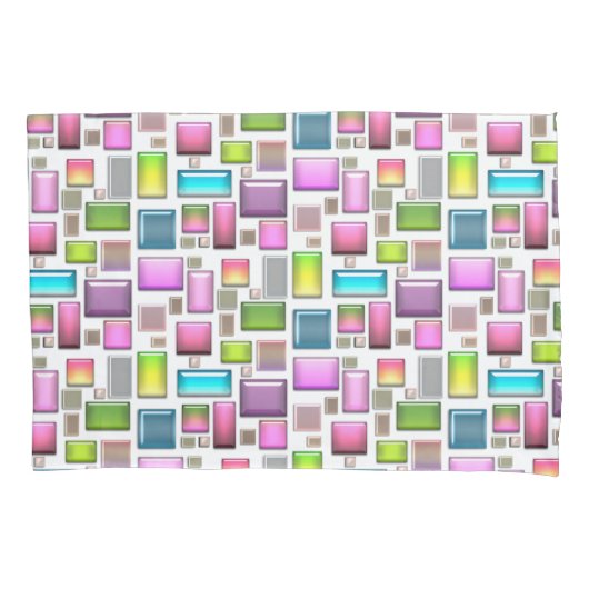 Edelstenen en parelmoer kussensloop (Voorkant-Links)