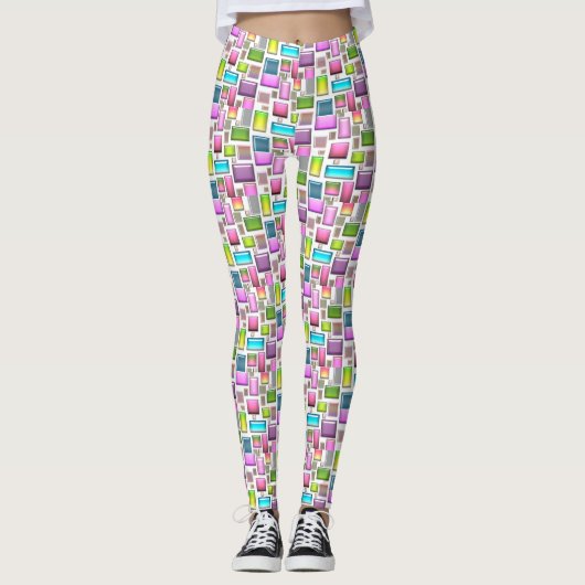 Edelstenen en parelmoer leggings (Voorkant)