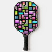 Edelstenen en parelmoer pickleball paddle (Achterkant)