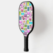 Edelstenen en parelmoer pickleball paddle (Links)