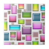 Edelstenen en parelmoer tegeltje (Voorkant)