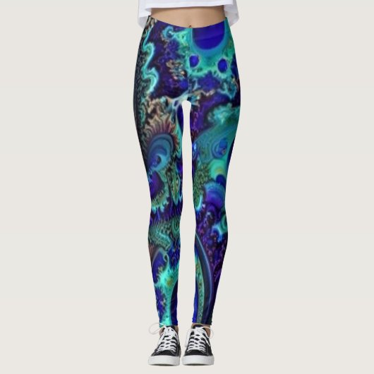 edelstenen en veren2 leggings (Voorkant)