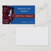 Edelstenen Healing Ruby Crystal Visitekaartje (Voorkant / Achterkant)