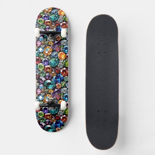 Edelstenen Juwelen en Edelstenen Persoonlijk Skateboard (Voorkant)
