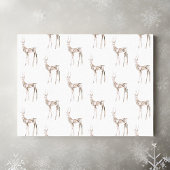 Edelstenen kristal rendier kerstinpakpapier tissuepapier