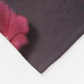 Edelstenen kristallen robijnrode vlindertuin fleece deken (Hoek)