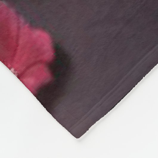 Edelstenen kristallen robijnrode vlindertuin fleece deken (Hoek)