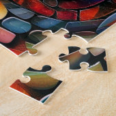 Edelstenen mozaïek puzzel (Zijkant)