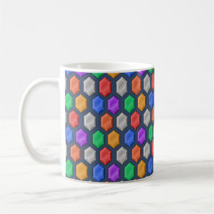 EDELSTENEN PATROON ONTWERP KOFFIEMOK