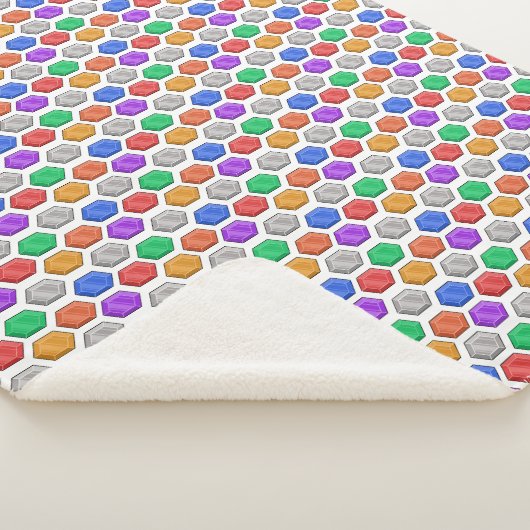 EDELSTENEN PATROON ONTWERP SHERPA DEKEN (3/4)