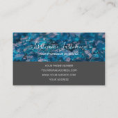 Edelstenen sappvermakerswerk luxe kristaljuwelen visitekaartje (Achterkant)