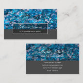 Edelstenen sappvermakerswerk luxe kristaljuwelen visitekaartje (Voorkant / Achterkant)