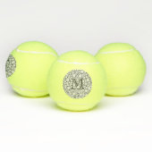 Edelstenen Tennisbal Glam Initiaal Bling Diamonds Tennisballen (Multi)