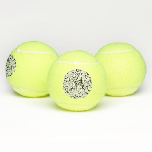 Edelstenen Tennisbal Glam Initiaal Bling Diamonds Tennisballen (Multi)