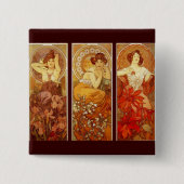 Edelstenen Vierkante Button 5,1 Cm (Voorkant)