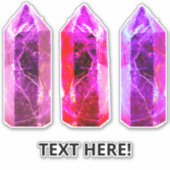 Edelstenen zoals Kristallen Sticker (Voorkant)