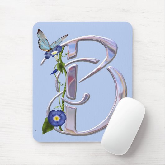 Edelvlinder Initiaal B Muismat (Met muis)