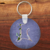 Edelvlinder Initiaal L Sleutelhanger (Voorkant)