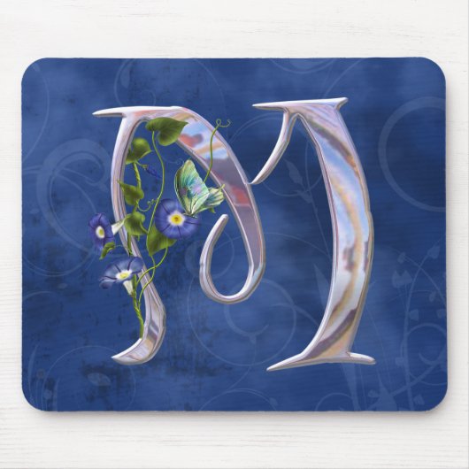 Edelvlinder Initiaal M Muismat (Voorkant)